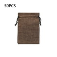 thumbnail image 4 of 50 Uds. Bolsas de tela de saco con cordón para joyería, bolsas para pendientes, bolsas de embalaje de arpillera, bolsas de embalaje para boda, Ropa, zapatos y accesorios Miscelánea Café Profundo Sonducket AP015840-03, 4 of 6