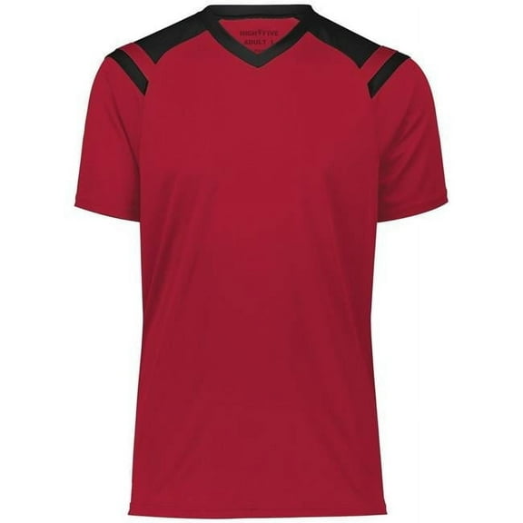 High Five 322970.406.S Adult Sheffield Jersey, Scarlet & Black - Small
