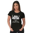 thumbnail image 3 of Deer Hunting Definition Antlers Womens Fitted Plus Size Graphic Tee Brisco Brands 2X, 3 of 5