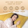 thumbnail image 4 of KLL Ultra Soft Microfiber Body Pillow Cover/Pillowcases 20"x54" with Hidden Zipper Closure-Gold Shiny, 4 of 8