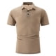 thumbnail image 1 of pstuiky Camisa de manga corta para hombre, Camiseta informal de cuello redondo para hombre, blusa de manga corta, color liso, rasgada ropa de hombre s, 1 of 5