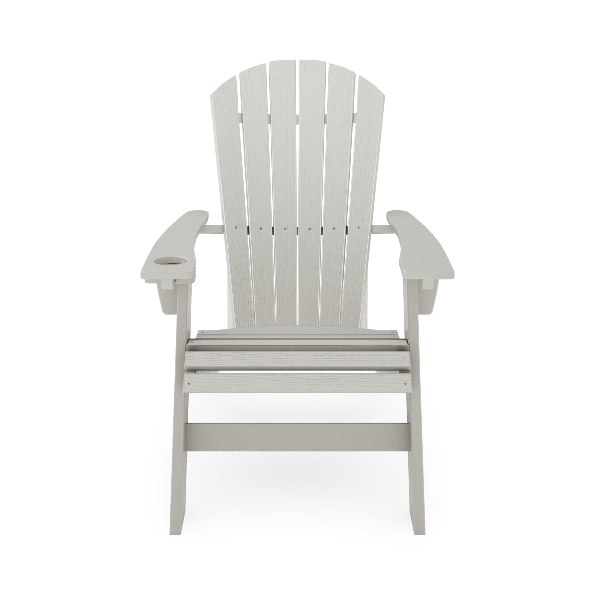 Miekor Furniture Dark Gray Adirondack Chair – Sturdy HDPE Poly Lumber for Poolside, Patio, and Garden Relaxation 8767
