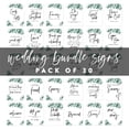 thumbnail image 5 of Koyal Wholesale Silver Dollar Eucalyptus Wedding Signs Bundle 30-Set for Ceremony, Reception Decor Signage, 8.5 x 11", 5 of 5