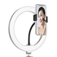 thumbnail image 1 of Mount LED Ring Light Phone Holder 1/4 Screw Plastic Metal Phone Clamp Stand for Live Streaming, 1 of 7
