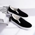 thumbnail image 4 of KEINDI Women’s Slip On Canvas Low Top Shoes Fashion Sneakers and Casual Loafers Flats Shoes For Women Black size 8, 4 of 7