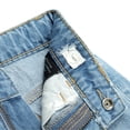 thumbnail image 3 of KIDSCOOL SPACE Boys Jeans,Little Boy Elastic Band Inside Ripped Soft Summer Slim Denim Pants,12-13 Years, 3 of 5