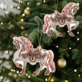 thumbnail image 6 of Cinvoph Horse Christmas Ornament, Hanging Ornaments for Xmas Tree, Acrylic Horse Ornament 2D Flat, Gifts for Women, Horse Lovers, Equestrian Gifts, White, 6 of 6