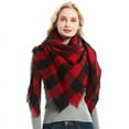 thumbnail image 2 of Haute Edition Women's Oversize Christmas & Plaid Square Blanket Scarves, 2 of 4