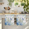 thumbnail image 4 of Spring Floral Kitchen Towels Set of 2, Watercolor Flowers Eucalyptus Leaves Wooden Gray Absorbent Dish Towels for Kitchen, Microfiber Hand Towel, Quick Drying Tea Towel for Cleaning Dishcloths, 4 of 7