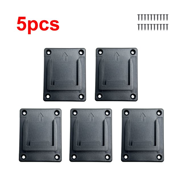 5 Pzas Soportes para Herramientas Soportes para Baterías Montaje para Ma*kita&Bos*ch Herramienta de Taladro de Batería de 18V con y 20/40 Tornillos para Herramienta Eléctrica (sin Batería)