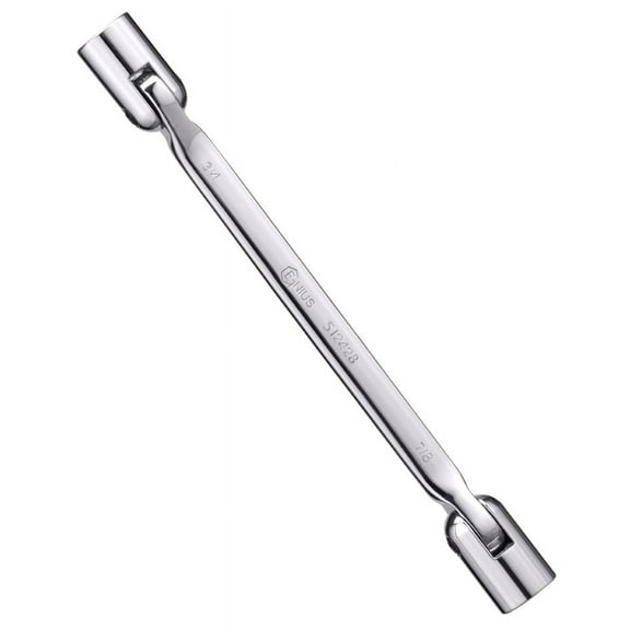 Genius Tools Double Flexible Socket Wrenches -Mirror Finish 5/8" x 11/16" mm - 512022