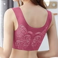 thumbnail image 6 of VISALY Sports Bras Plus Size Sports Bra Women Ultra Thin Ice Silk Bra Comfortable Plus Size Seamless Wireless Sports Bra With Removable Pads Wireless Bras Sleep Bras Comfortable Bras Hot Pink XL, 6 of 8