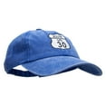 thumbnail image 5 of US 30 Embroidered Unstructured Cotton Cap - Royal OSFM, 5 of 5