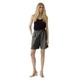 thumbnail image 5 of Olyvenn Bermuda Shorts for Women Wide Leg Linen Shorts for Women Casual Vacation Beach Plus Size Short Pants with Pockets Dark Gray L, 5 of 9
