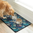 thumbnail image 2 of Summer Beach Dog Food Mat with Tropical Floral and Boho Inspired Prints – Absorbent, Quick Dry Pet Feeding Mat with Vibrant Botanical and Palm Leaf Patterns, 2 of 7