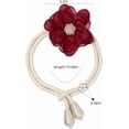 thumbnail image 2 of ABCISI Curtain Ties, Lotus Flower Curtain tiebacks holdbacks Holder for Curtain Decoration in Summer for Bedroom Decorations (RED), 2 of 15