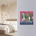thumbnail image 4 of Yayeee Toggle Light Switch Wall Plate 2-Gang 4.56"x4.48" Decorative Outlet Cover, White Vibrant Flowers, 4 of 7