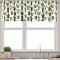 thumbnail image 3 of Ambesonne Cactus Valance & Curtain, Floral Pattern Vases, 55"x30", Green Brown Marigold, 3 of 6