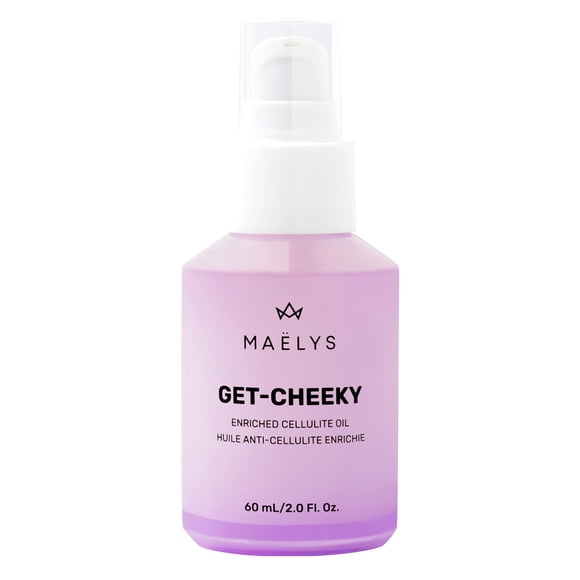 MALYS Cosmetics GET-CHEEKY Aceite de celulitis enriquecido: manteca de karité y vitamina E se enfocan en el aspecto de la piel grasa y reducen la apariencia de la celulitis