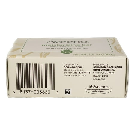 Aveeno Active Naturals Moisturizing Bar, 3.5 Oz., Pack of 24