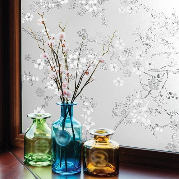 Artscape Blossom 24" x 36" Window Film with Frosted Glass Design