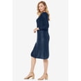 thumbnail image 4 of Jessica London Women's Plus Size Cable Sweater Dress, 4 of 4