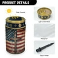 thumbnail image 7 of COEQINE Cross Solar Lights Outdoor Waterproof for Grave Decorations Fake LED Flameless Candles Outdoor Solar Lights Solar Lamp for Cemetery Pathway Lawn Yard, Cross American Flag Retro, 7 of 7
