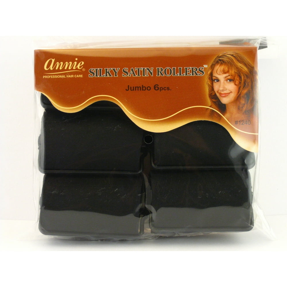 Annie Jumbo Satin Foam Hair Rollers 6 Pcs.