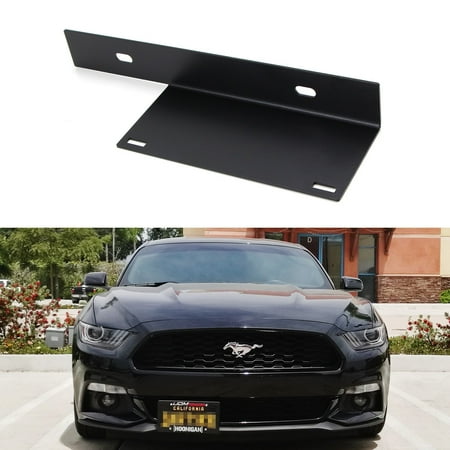 - iJDMTOY No Drill Front License Plate Mounting Bracket Relocator For 2015-2017 Ford Mustang