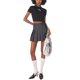 thumbnail image 5 of Falda de uniforme escolar Yewsea Draculaura para cosplay, gris, niñas, 5 of 7