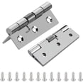 thumbnail image 1 of Bisagra de puerta de 2 piezas,Bisagra de puerta de resorte de esquina de cierre automático de acero inoxidable de 3 pulgadas de largo,Bisagras de resorte de cierre, 1 of 5