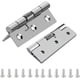 thumbnail image 1 of Bisagra de puerta de 2 piezas,Bisagra de puerta de resorte de esquina de cierre automático de acero inoxidable de 3 pulgadas de largo,Bisagras de resorte de cierre, 1 of 5