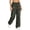 Grey*, variant on Women's Pants Casual Loose Jogger Wide Leg Solid Color Sweatpants Comfortable Daily Wear Bottoms Elastic Waist Travel Vacation Trousers