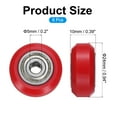 thumbnail image 2 of 8 Pcs Roue d'Imprimante 3D avec Roulement Linéaire 625ZZ, Roue à Poulie en Plastique pour Imprimante 11D, Rouge, 2 of 5