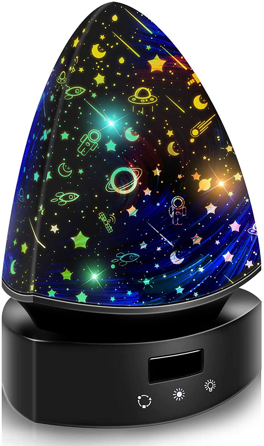 Verlaten Wantrouwen Margaret Mitchell Night Light for Kids, Night Light Projector 360 Degree Rotation Star Light  Projector with USB Cable for Bedroom- Black - Walmart.com