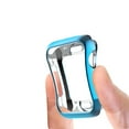 thumbnail image 4 of Sleektime Case for Apple Watch Series 6/5/4/SE 40mm, with Screen Protector, Soft Flexible Transparent TPU All-Around Anti-Scratch Lightweight Protective Cover, Blue, 4 of 7