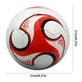 thumbnail image 3 of Deportivo Inflable Tamaño 5 Fútbol Cosido A Máquina PVC para () Rojo, 3 of 3