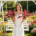 thumbnail image 6 of Dragons blood tree artificial Artificial Tropical Plant UV Resistant Large Faux Plants Outdoor Fake Boston Ferns Potted Plants Greenery Patio Outside Shrubs Flower Grass Front Porch Decor, 6 of 9