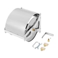 thumbnail image 2 of Hose Reel, Wall Mount Hose Reel, Garden Hose Storage Rack Holds up to 164 ft, Stainless Steel with Brass Handle, Right Side Crank, 360° Swivel Nozzle, for Yard, Garage, Outdoor Organization, 2 of 9