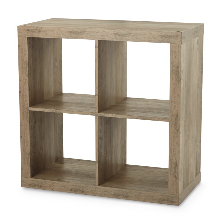 Better Homes & Gardens Square 4-Cube Organizer, Brown