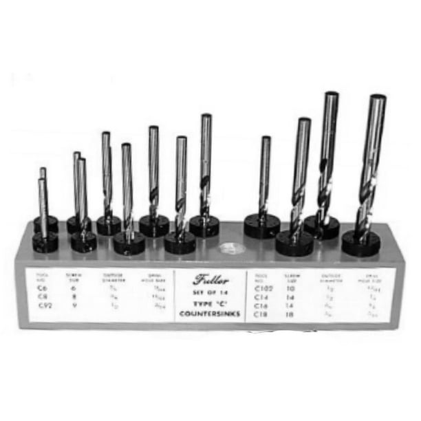 Fuller Type "C" Countersink, TaperPoint Drill, Plug Cutter Combination