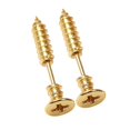 thumbnail image 4 of Pendientes de acero Inoxidable Salvador 1 Par Pernos prisioneros del pendiente 316L oro, 4 of 4