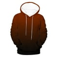 thumbnail image 5 of Momasggi Gradient Hoodies for Men Casual Long Sleeve Drawstring Hooded Sweatshirt Baggy Cozy Pullover Hoodie Big and Tall Sweatshirts with Pockets Brown M, 5 of 7