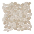 thumbnail image 3 of The Tile Life Huron Rock 12" x 12" Sand Stone Matte Glass Pebble Mosaic Floor and Wall Tile 1 Sheet, 3 of 12
