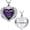 Customize, variant on Birthstone Cremation Jewelry Angel Wing Heart Urn Ashes Necklace for Women Wing Heart Urn Pendant Crystal Birthstone Urns for Human Ashes Memorial Locket