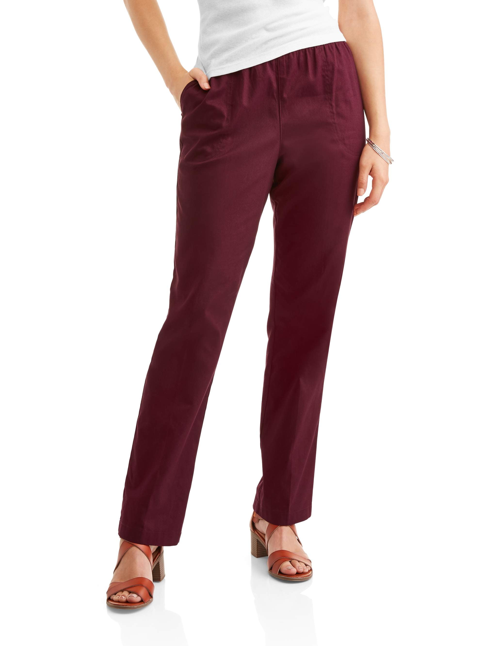 White Stag - Women's Woven Pull-On Pants - Walmart.com