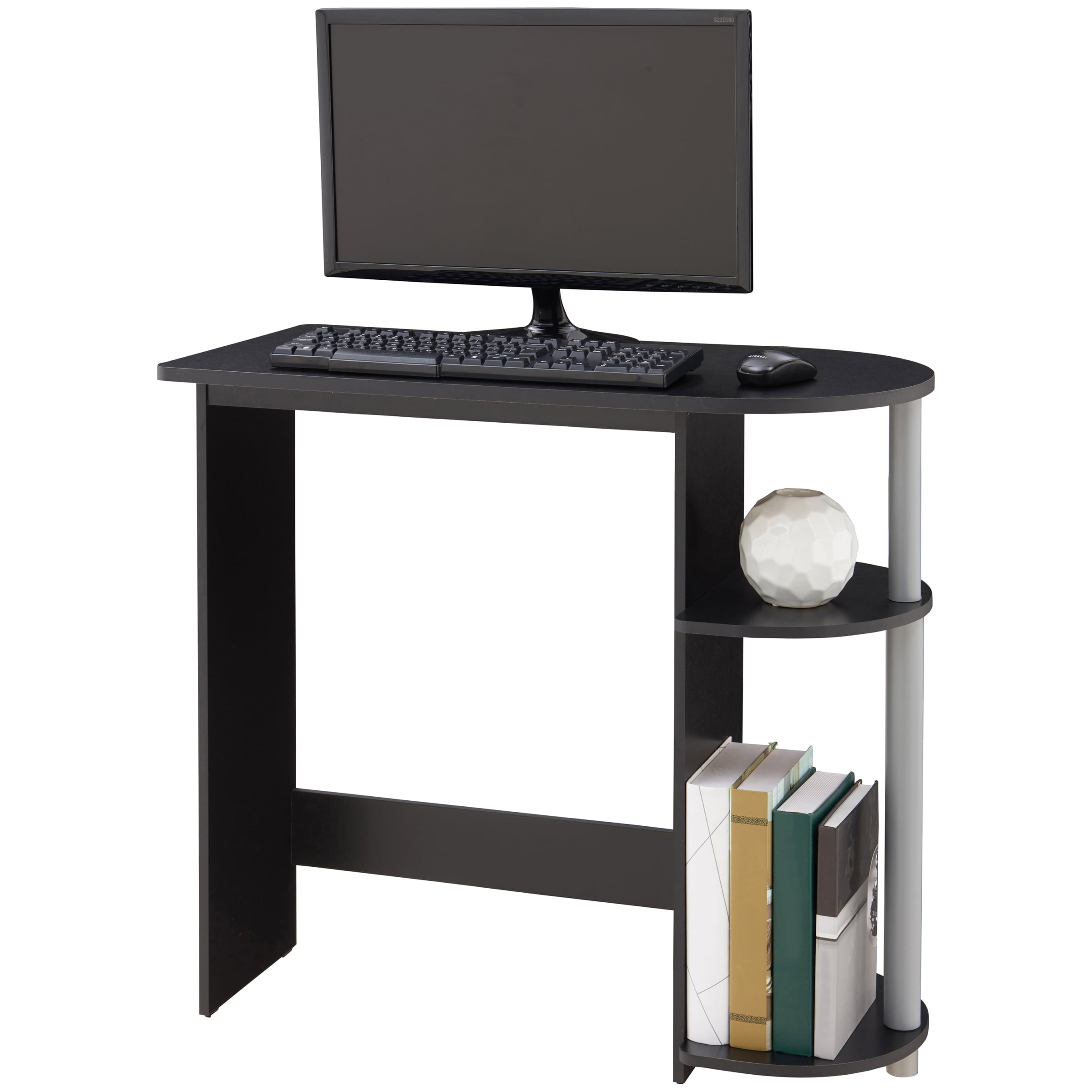Mainstays Computer Desk with Built-in Shelves, Multiple Colors - 3