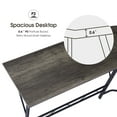thumbnail image 4 of Ivinta L-Shaped Computer Corner Desk, 49.6 inch Gray Home Office Desk, 4 of 8