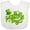 AA-White, variant on Inktastic St. Patrick's Day Hand Lettering with Green Top Hat Boys or Girls Baby Bib