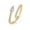gold, variant on 14K Gold Plated Cubic Zirconia Crossover Stackable Ring for Women | Marquise Open Twist Eternity Band